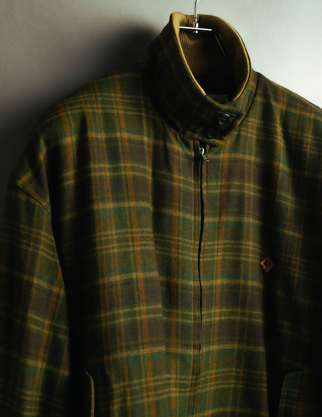 "Christian Dior" 80's-90's Wool plaid blouson and trousers set