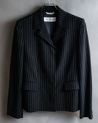 "Max Mara" Pinstripe short length tailored jacket