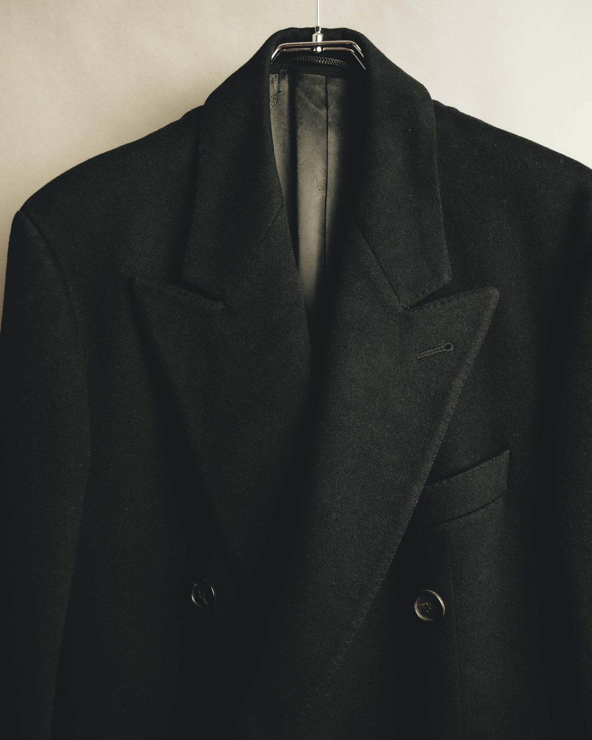 "Burberrys" 80's-90's Classic double-breasted wool overcoat