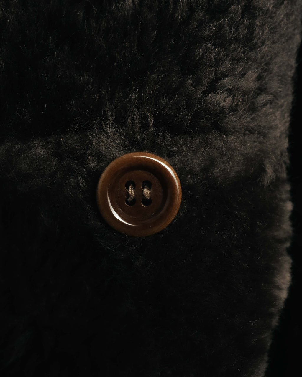 “LOEWE” 70’s-early 90’s Suede shearling belted long coat