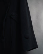 "Karl Lagerfeld" 80's-90's Round collar curvaceous coat