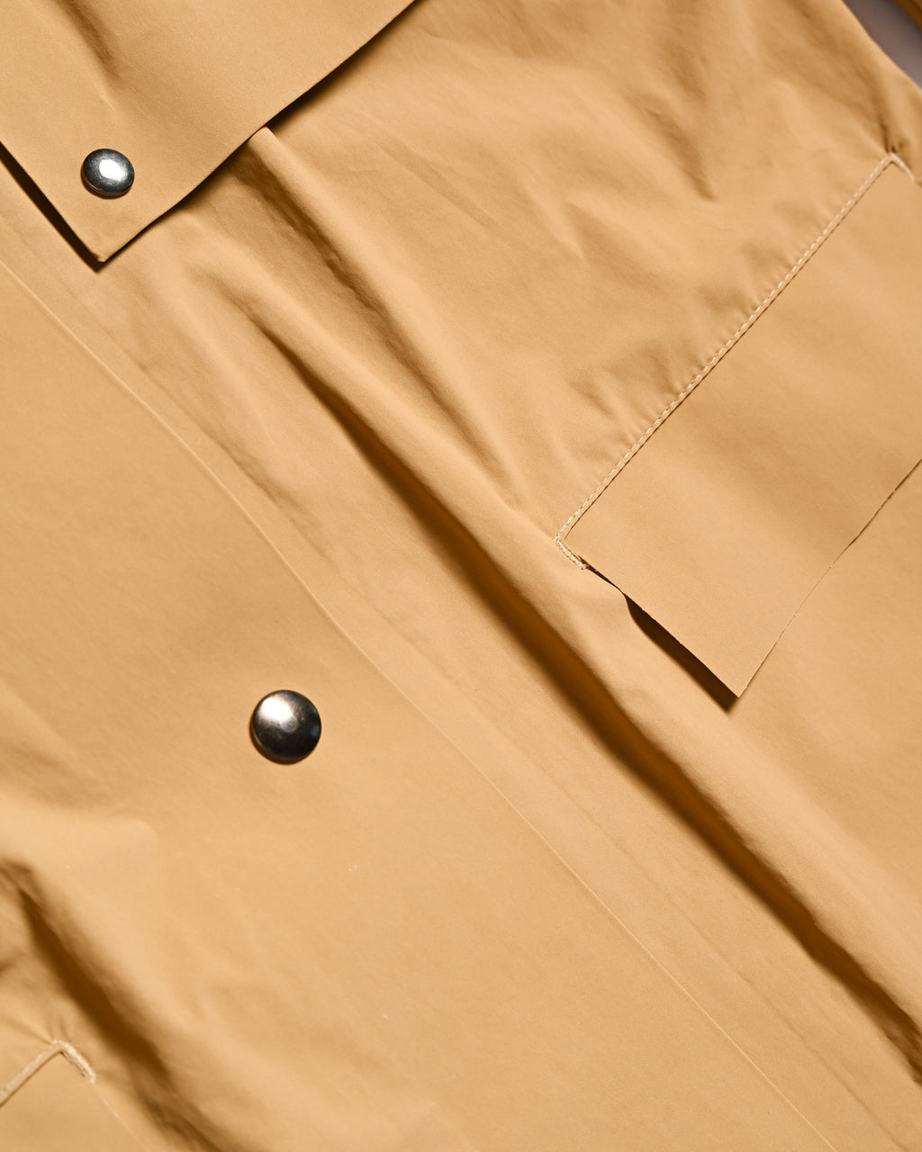 KASSL EDITION/ 20SS Patch Button Designed  Rain Coat