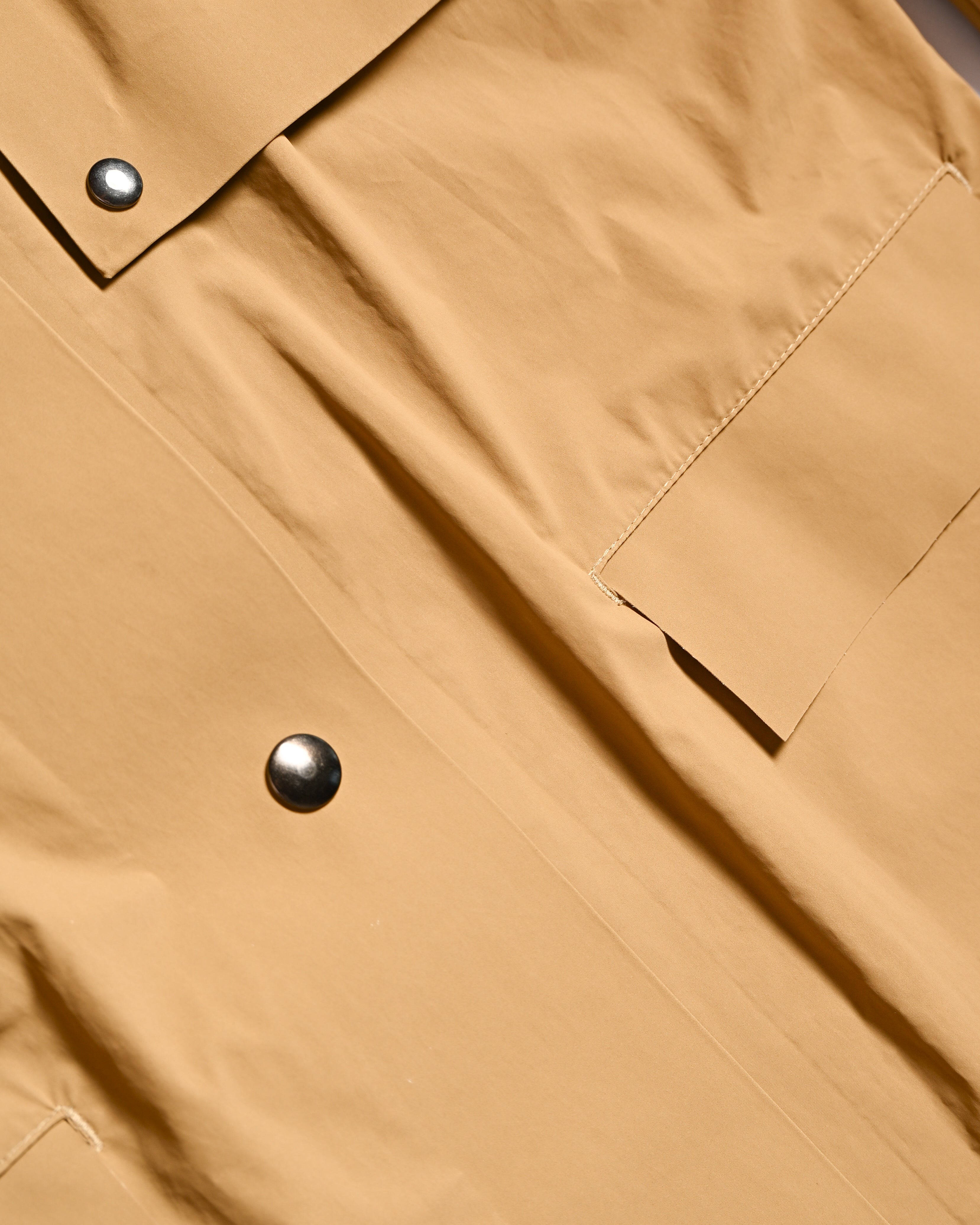 KASSL EDITION/ 20SS Patch Button Designed  Rain Coat