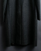 "Burberrys" diagonal striped pure new wool long coat