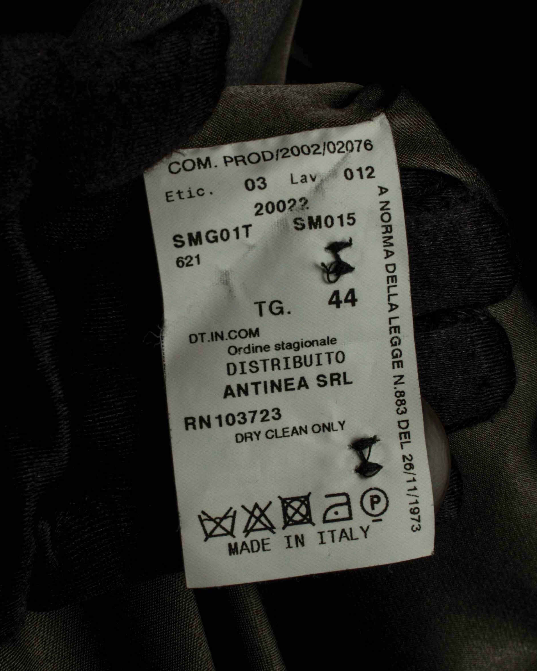 "ARMANI COLLEZIONI" Sharp peak lapel 100% cashmere tailored jacket