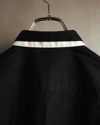 “Alexander McQueen” 10’s Layered double-collar contrast trim shirt
