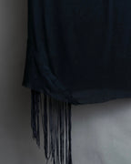 "Rick Owens Lilies" Fringe design draping sleeveless tops