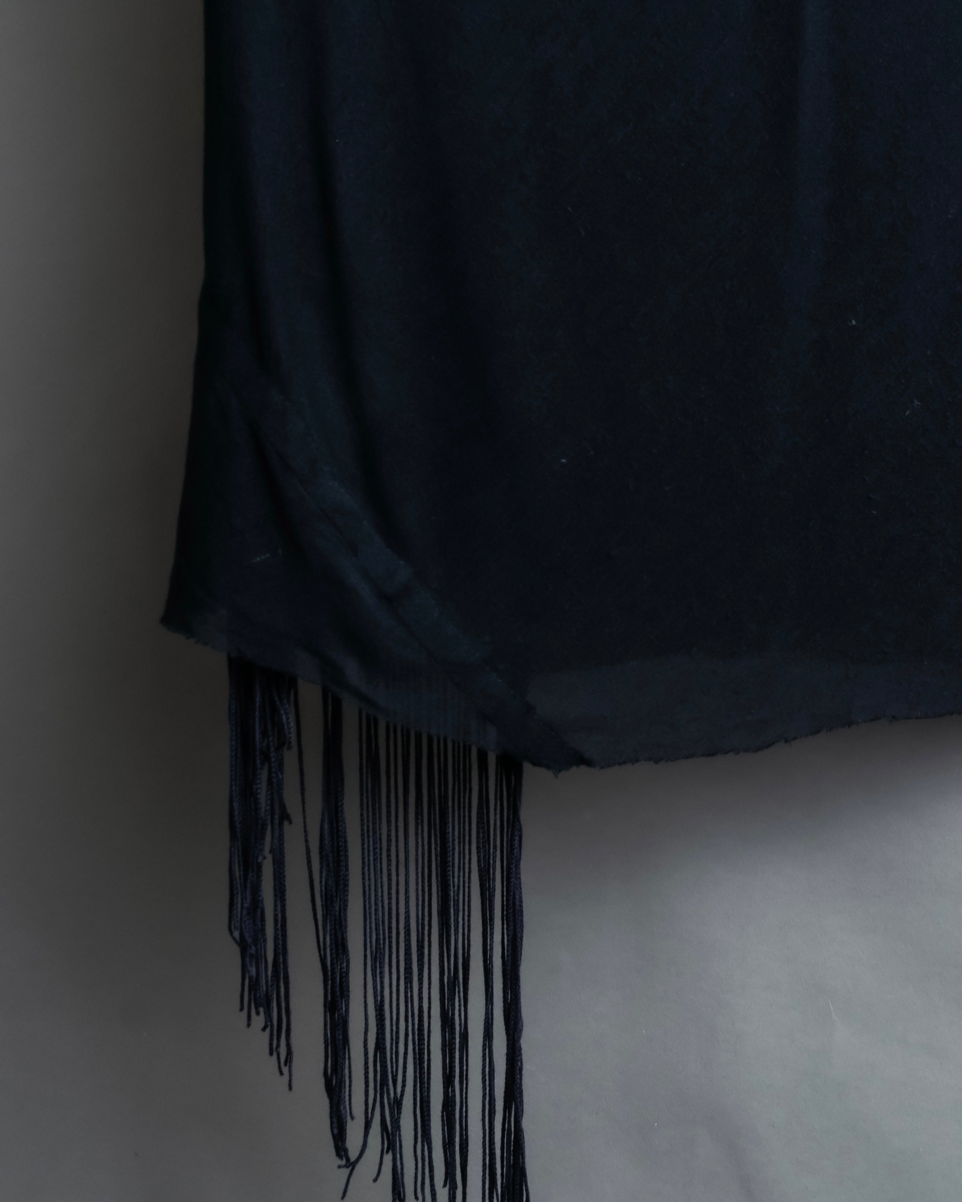 "Rick Owens Lilies" Fringe design draping sleeveless tops