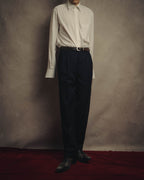 -SPECIAL- “Hermès” 80’s-90’s Super 120’s wool pinstripe double breasted setup