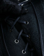 "sacai" Wig design sheer hooded pullover