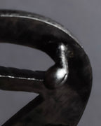 "Dolce & Gabbana" Libra motif silver buckle leather belt