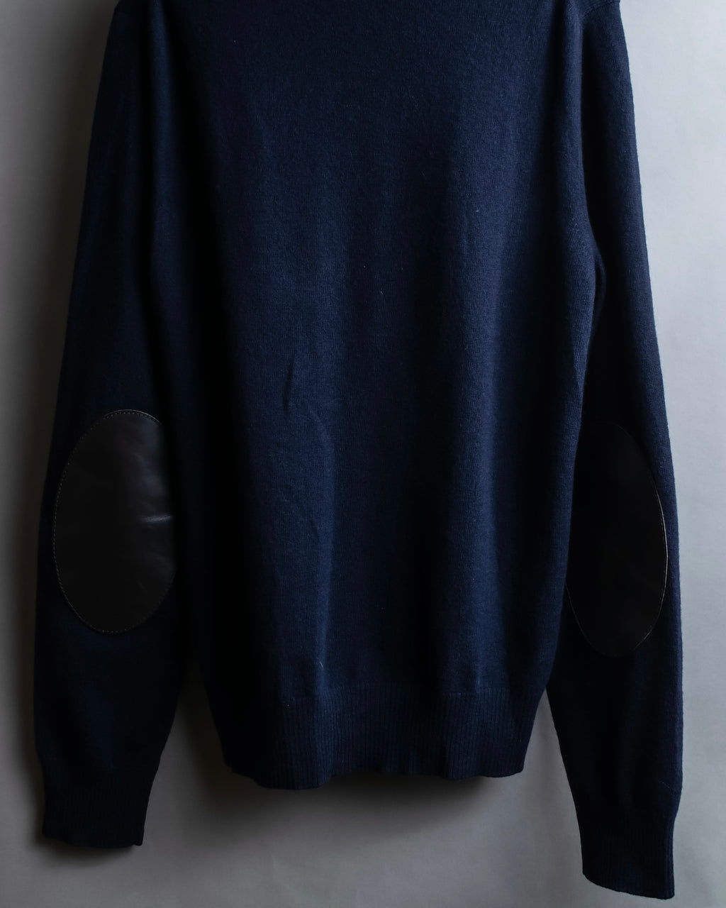 "MAISON MARGIELA" 16AW elbow patch design navy color knit