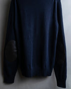 "MAISON MARGIELA" 16AW elbow patch design navy color knit