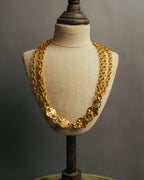 -SPECIAL- “CHANEL” 80’s-90’s ornate gold chain necklace