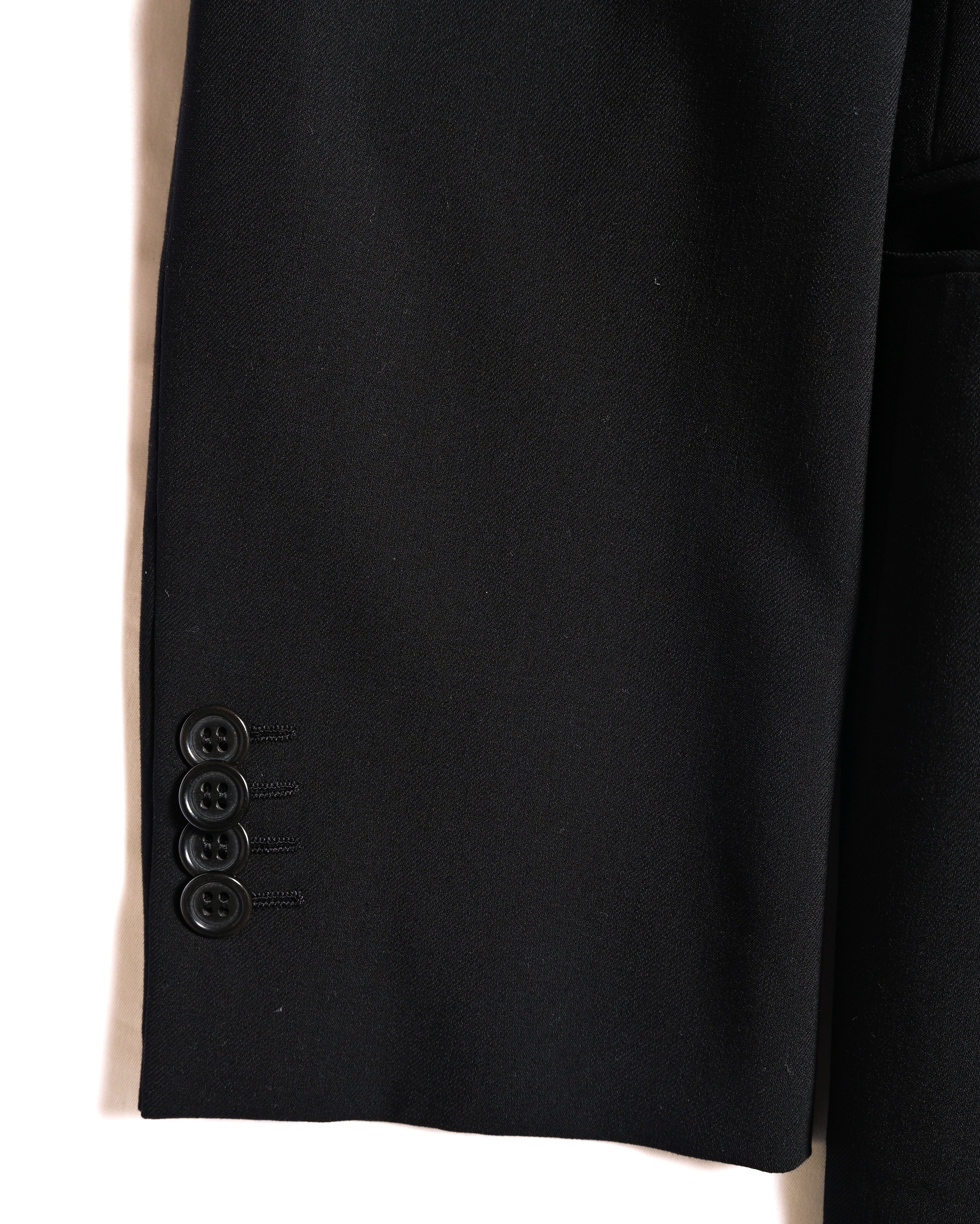 GIORGIO ARMANI/ Single Breasted 2B Pure Wool Tailored Jacket
Black