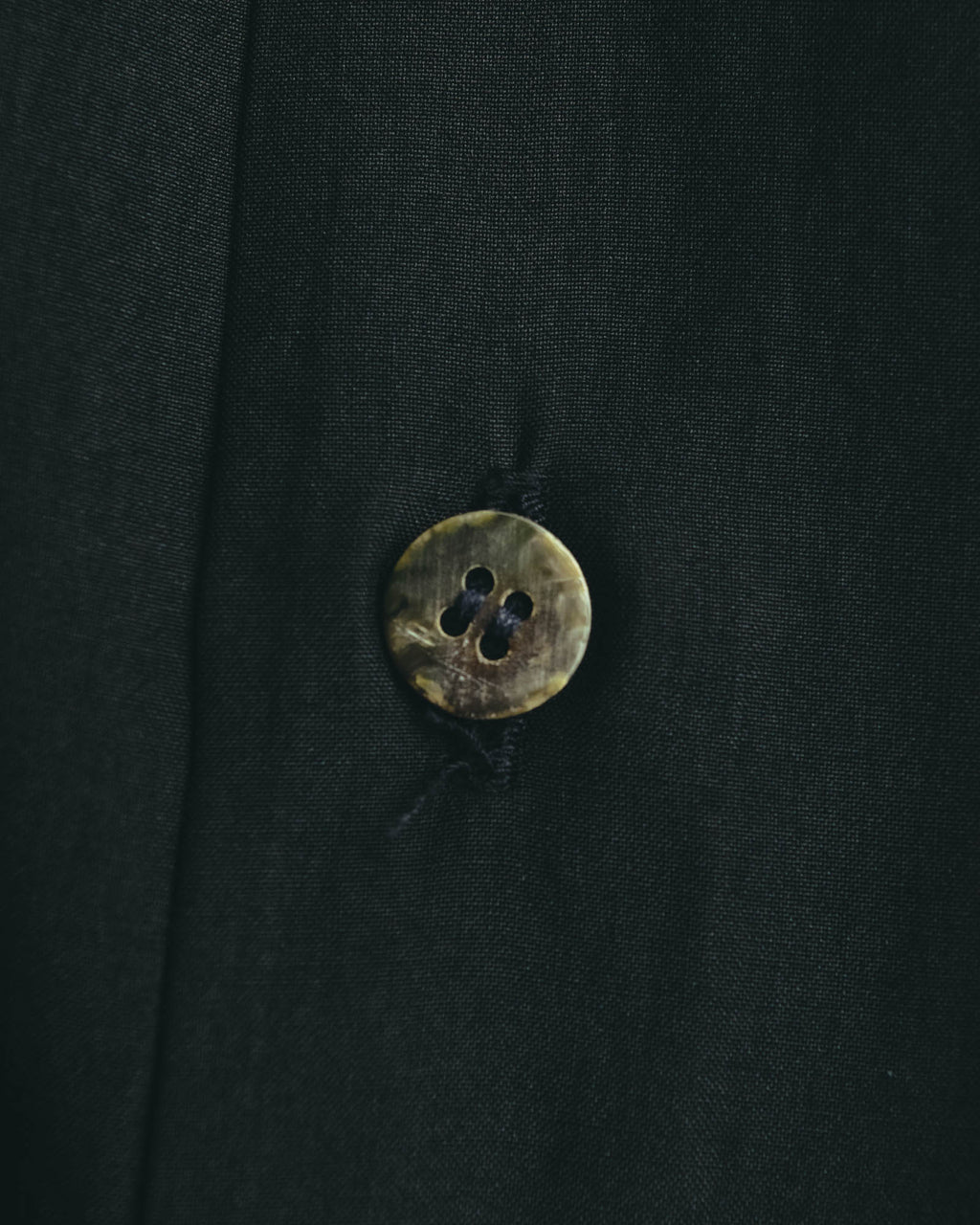“COMME des GARCONS” Late 80’s-early 90’s silk tucked black shirt