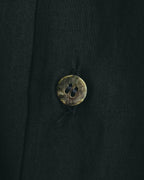 “COMME des GARCONS” Late 80’s-early 90’s silk tucked black shirt