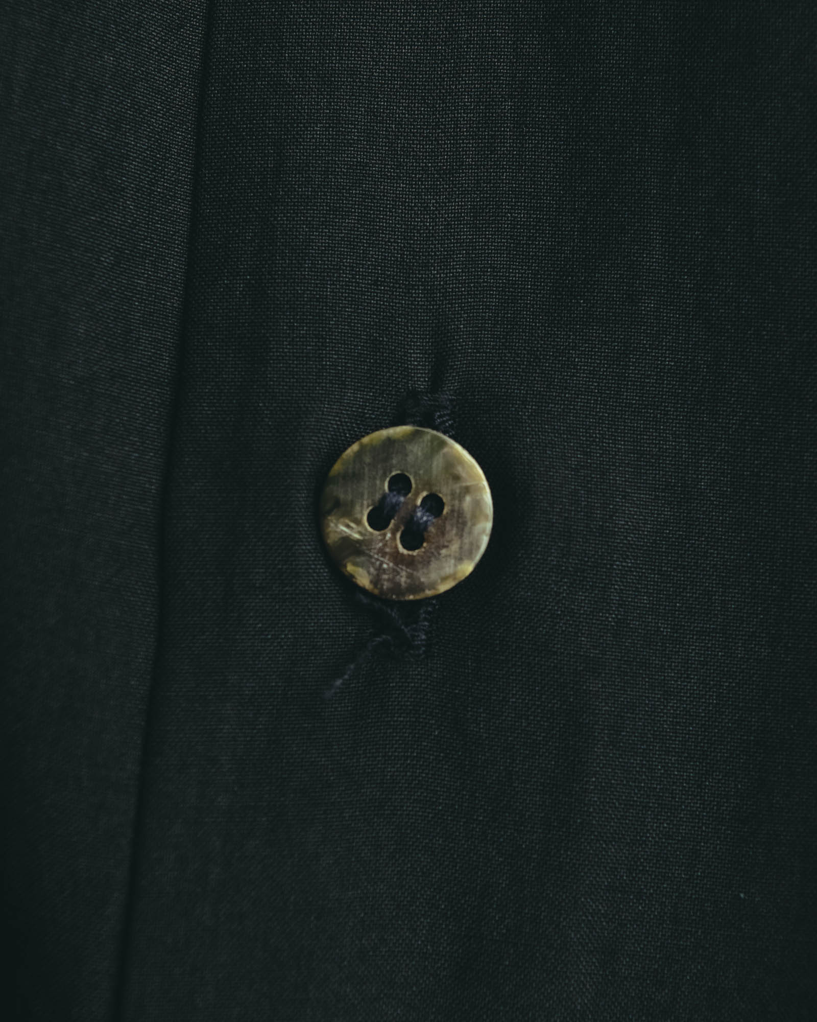 “COMME des GARCONS” Late 80’s-early 90’s silk tucked black shirt