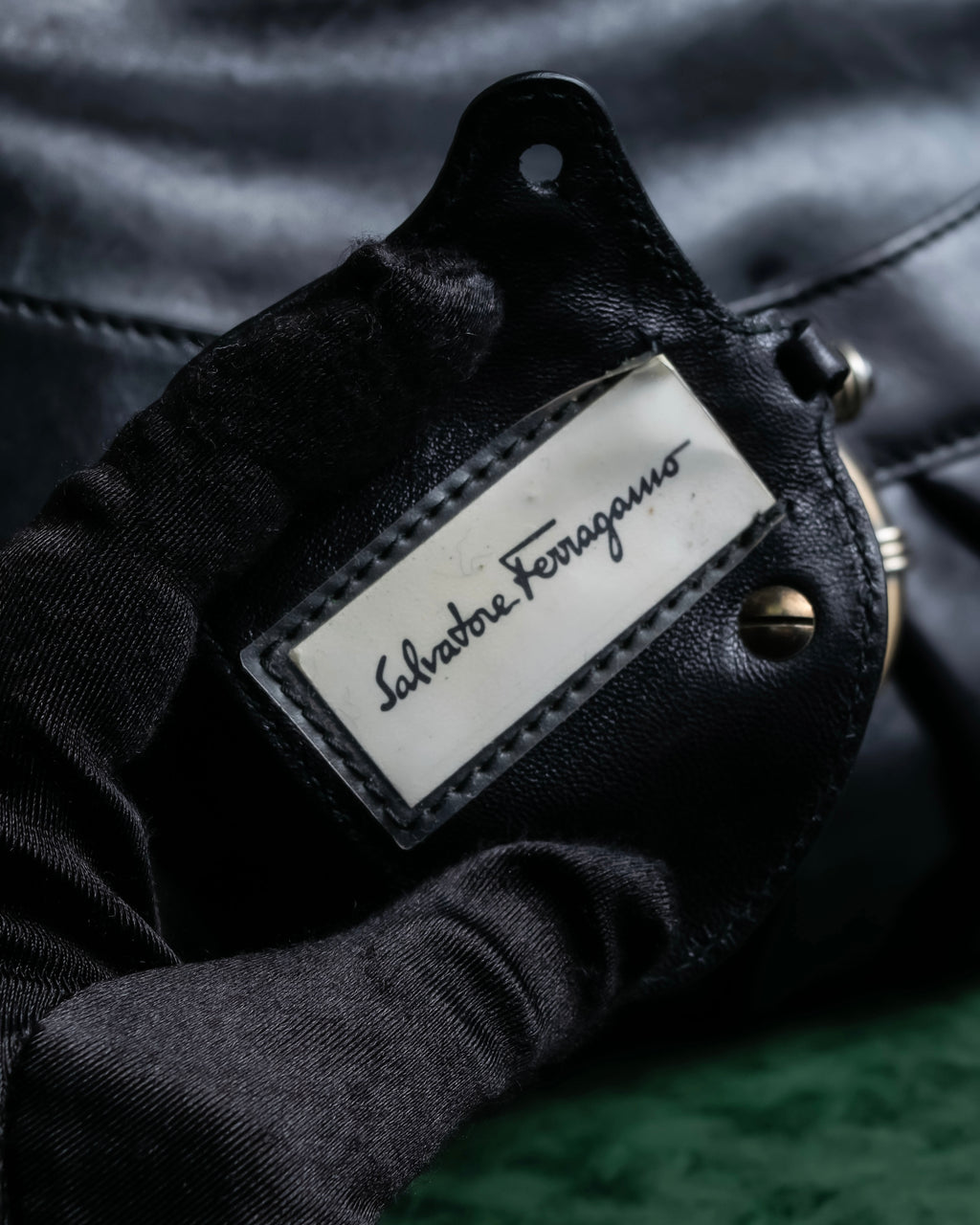 "Salvatore Ferragamo" Gancini motif leather one-handle bag