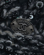 "CHANEL" 2005AW fantasy yarn embellished fringe scarf