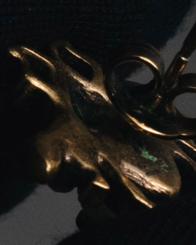 "GUCCI" 10’s Bee crystal pearl pierces