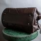 "Max Mara" Silver accents diamond shaped stitching leather boston bag