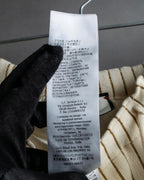 "GUCCI" Gold stripe knit maxi skirt