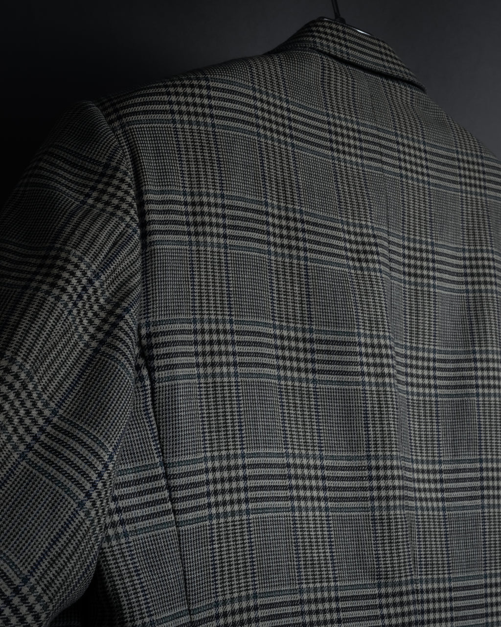 "HERMES" 90’s belvest silk wool linen peak lapel tailored jacket