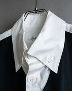 "Yohji Yamamoto POUR HOMME"
13AW Tuxedo vest fake layered design shirt