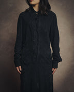-SPECIAL- “Yves Saint Laurent rive gauche” 2001-2004 Suede lace-up safari dress