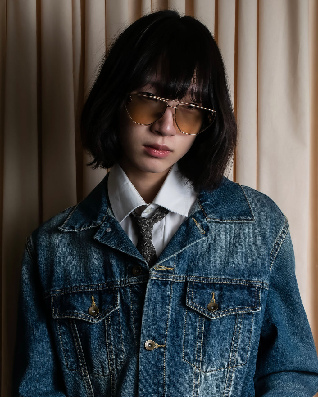 "NUMBER (N)INE" Vintage washed denim jacket