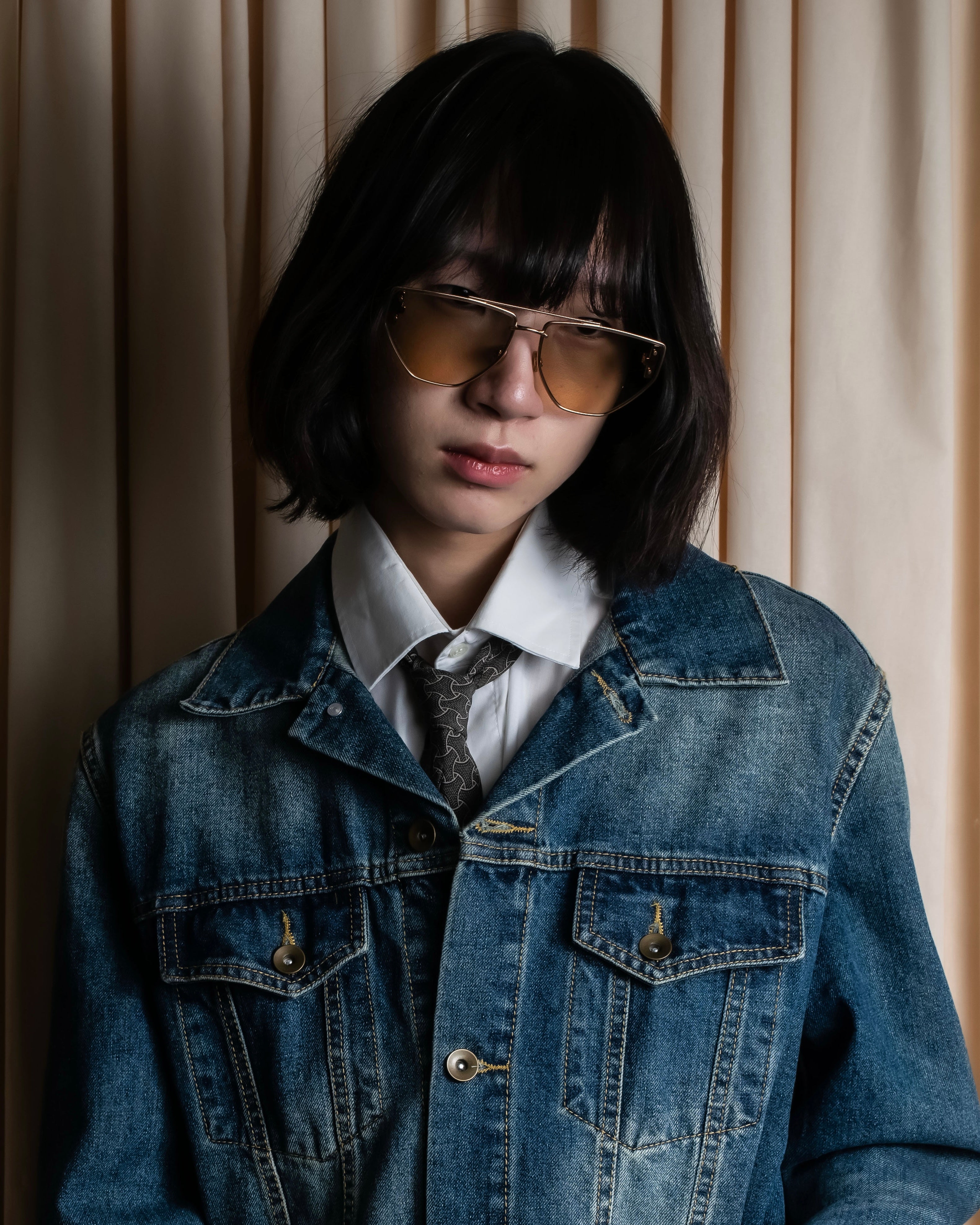 "NUMBER (N)INE" Vintage washed denim jacket