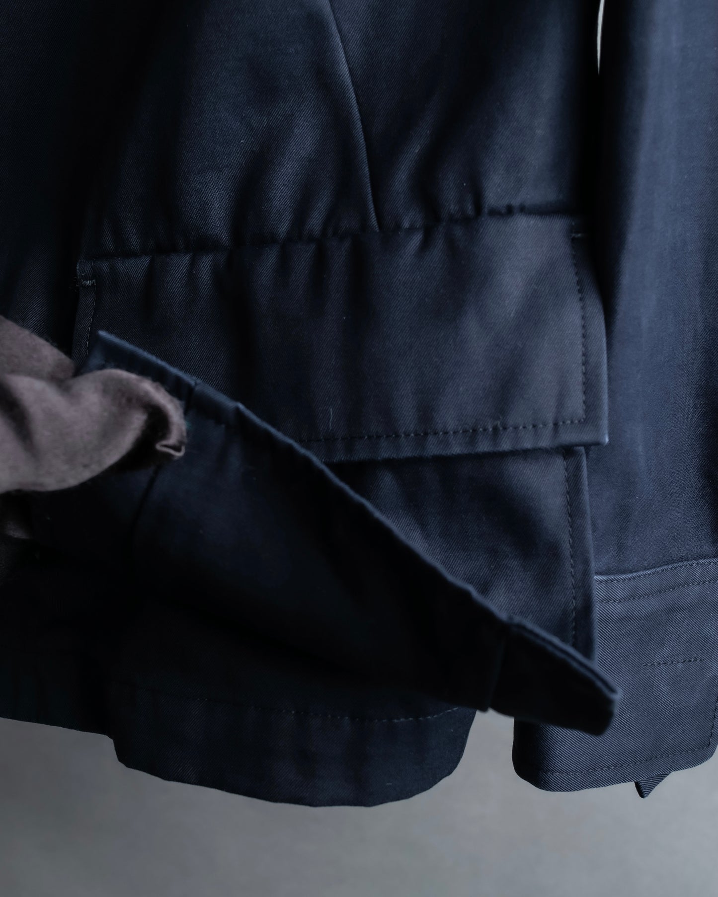 "Y's" 4 pocket military detail  black tailored jacket