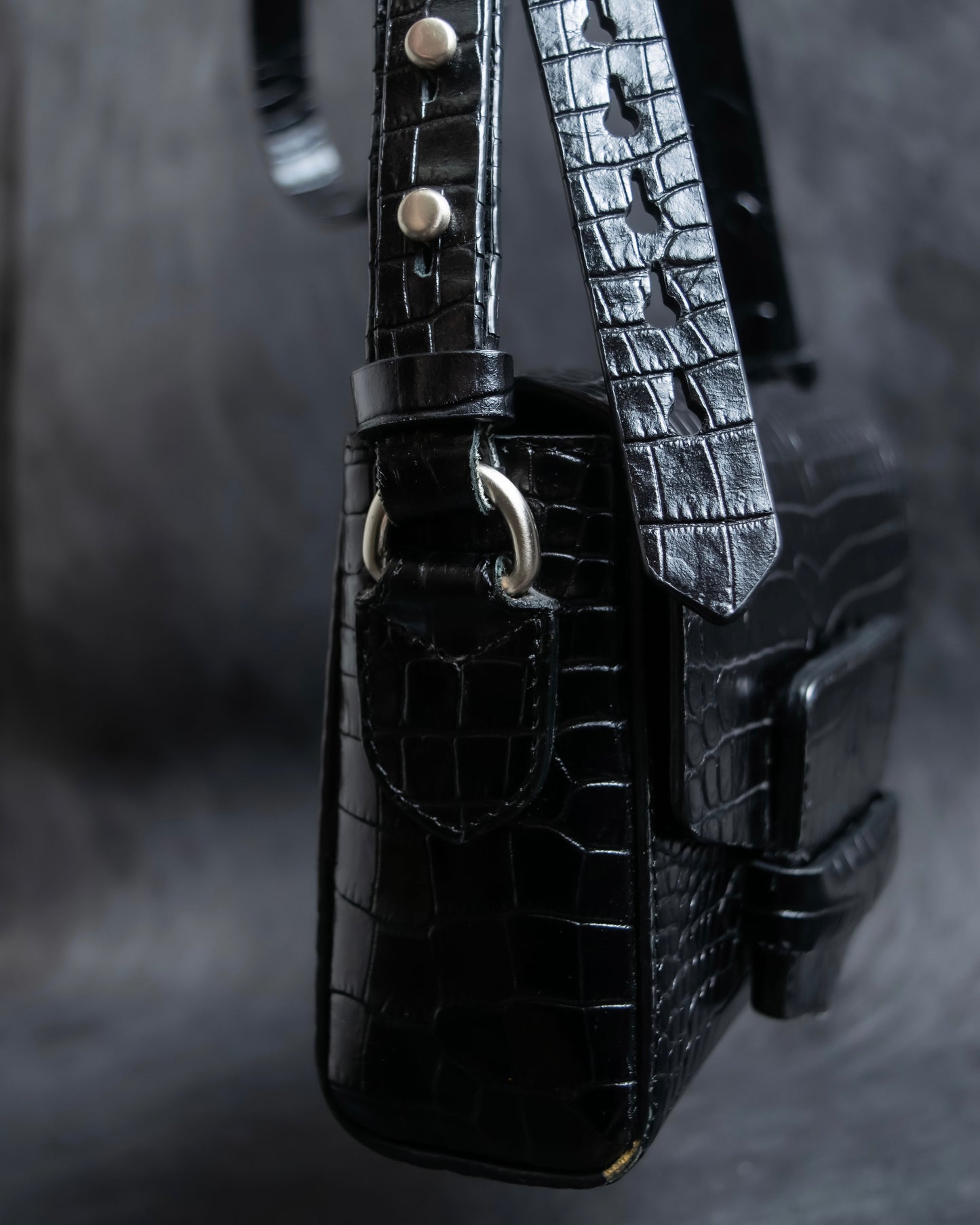 "DRIES VAN NOTTEN" Crocodile leather shoulder bag