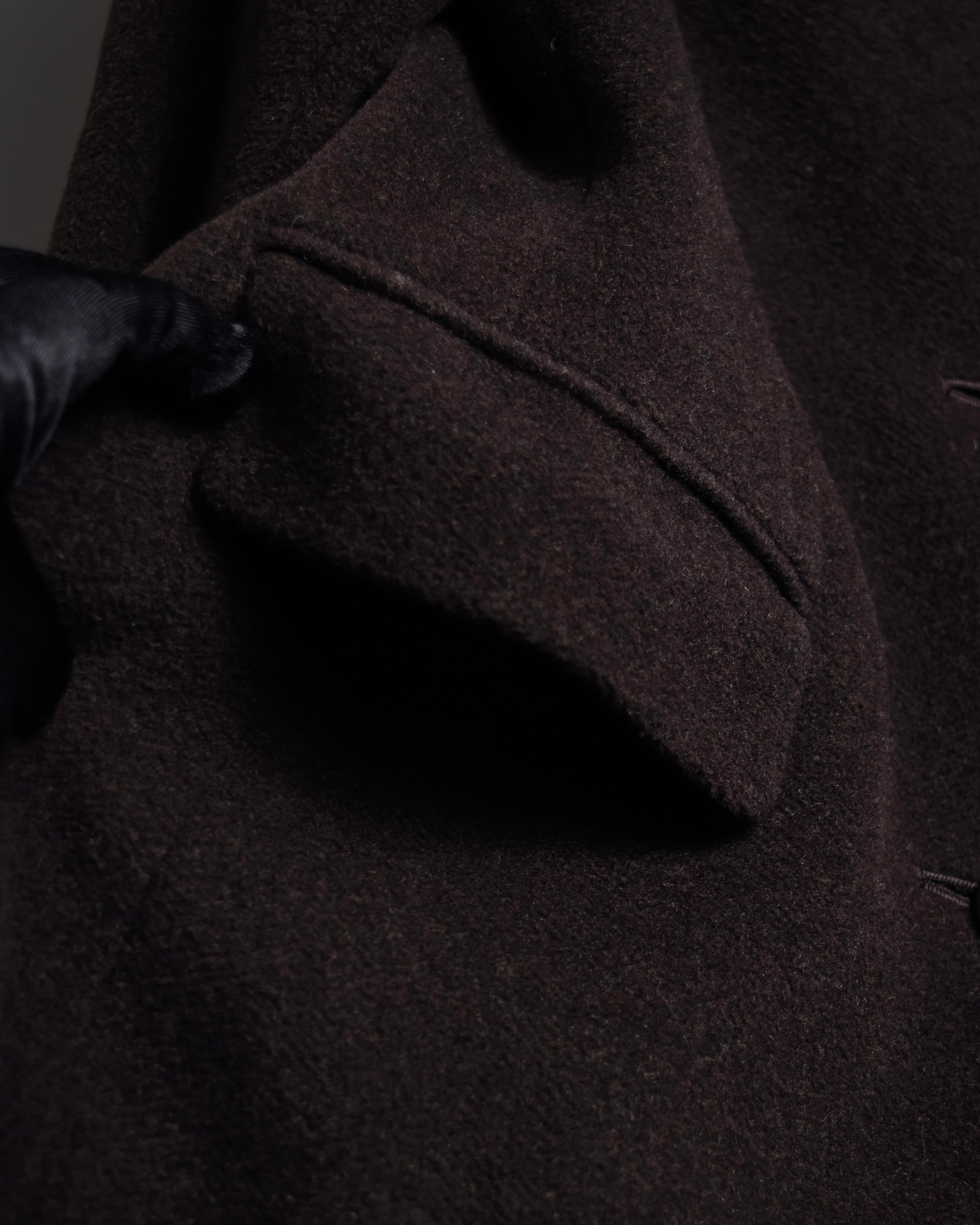 "miss Chloe" Fur collar switching design wool coat