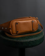 "Ralph Lauren" Metal stud design 2-way leather bag