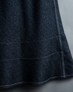 "tricot COMME desGARCONS" Flared silhouette wool cropped skirt