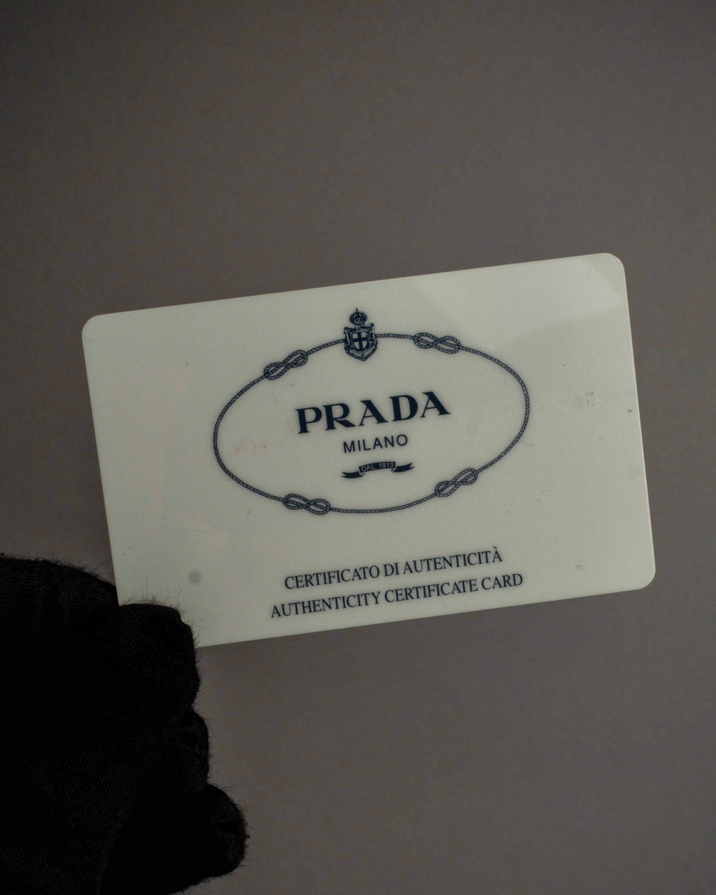 "PRADA" Leather loop strap design suede leather bag