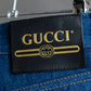 "GUCCI" Logo lapel design one wash flare denim