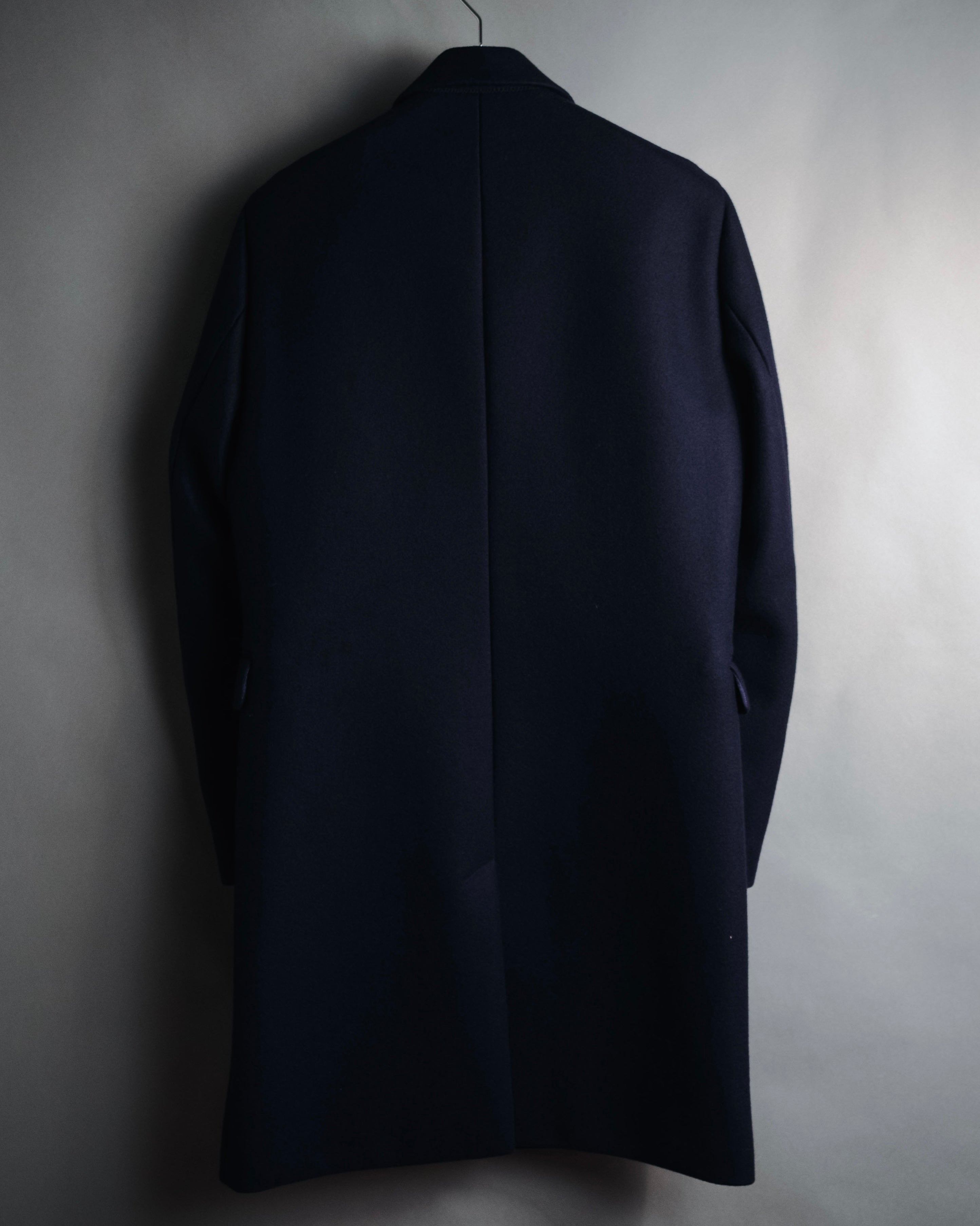 Acne Studios - チェスターコート - ネイビー - 48 - Rigid Wool