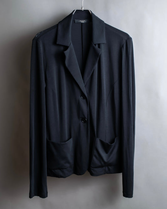 "Max Mara" Draped fabric patch pockets design tailored jacket