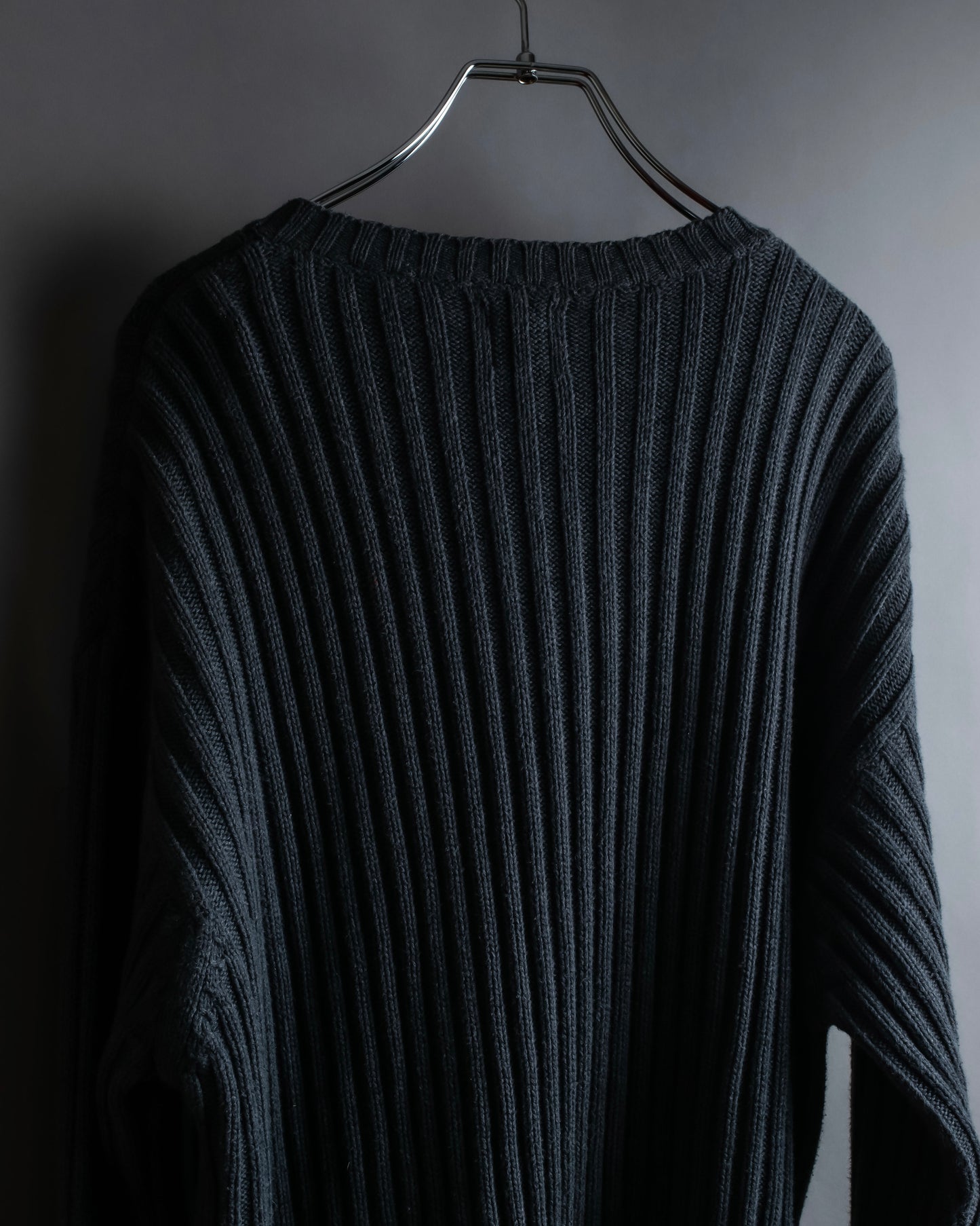 "GAP" Ribbed oversized V neck knit pullover