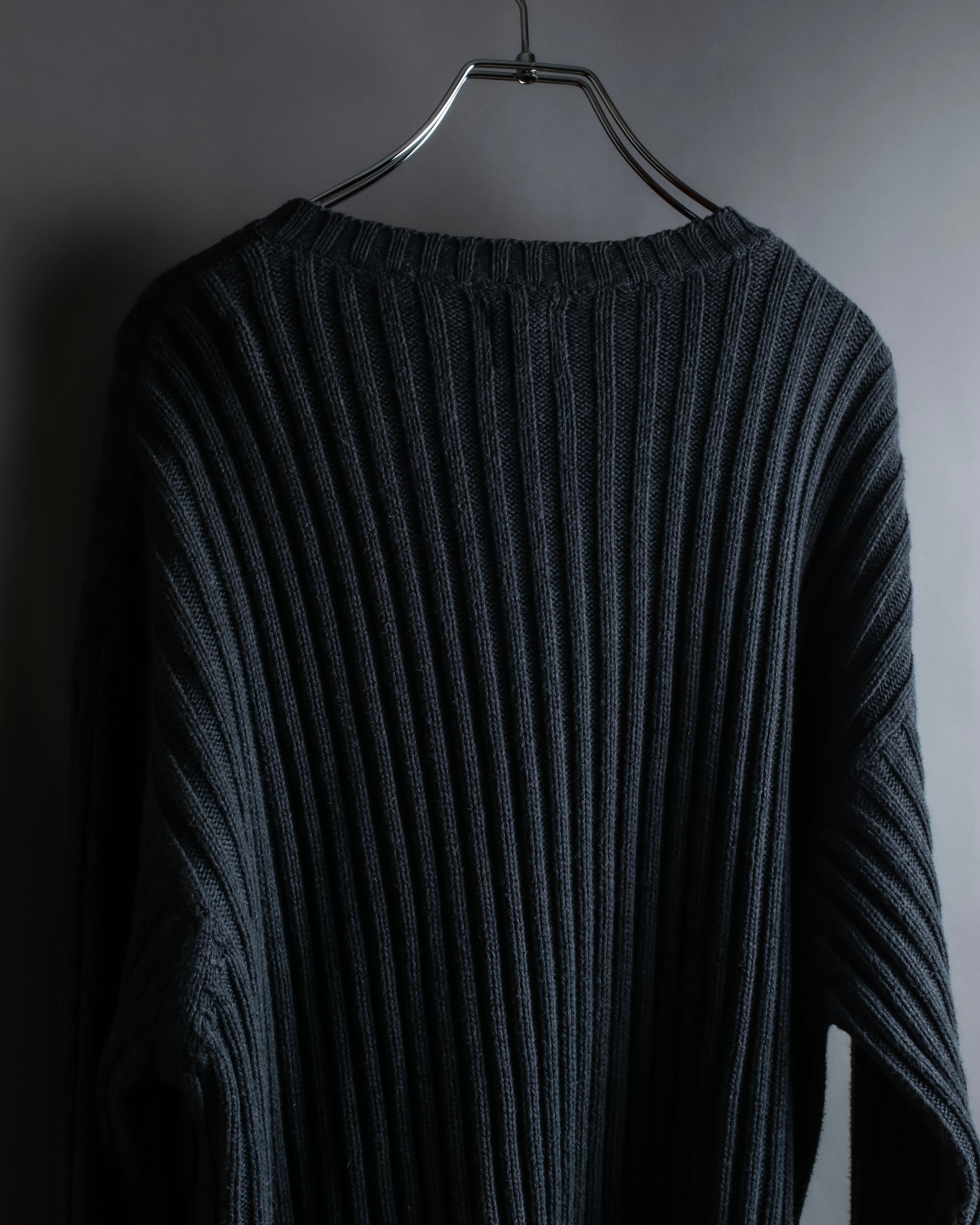 "GAP" Ribbed oversized V neck knit pullover