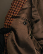 “Christian Dior Monsieur” 80’s-90’s houndstooth wool tailored jacket