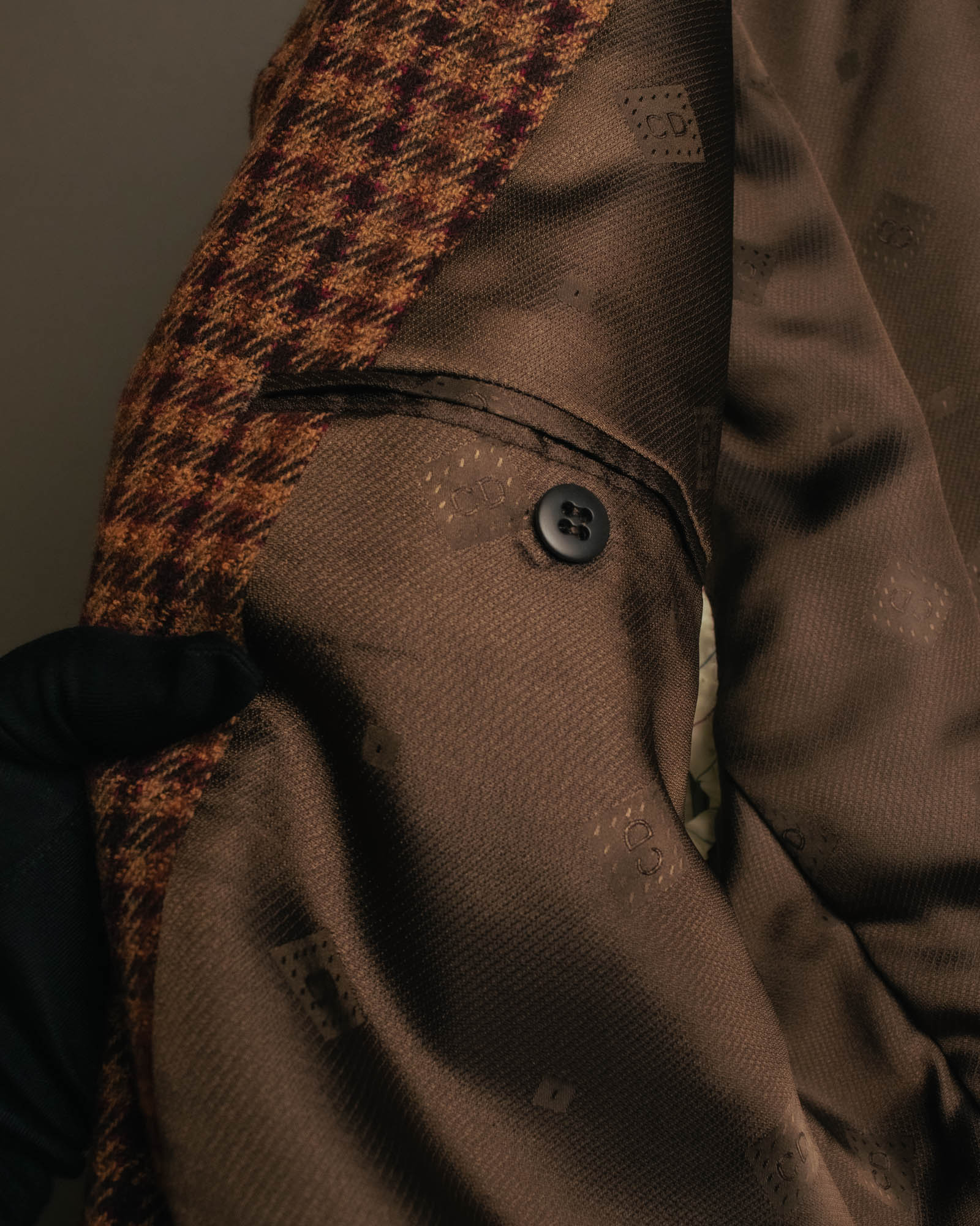 “Christian Dior Monsieur” 80’s-90’s houndstooth wool tailored jacket