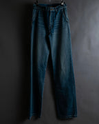 "Saint Laurent" Faded straight line denim pants
