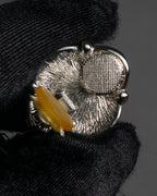 "Burberrys" 80’s–90’s pearl cabochon clip earrings