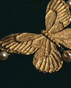 -SPECIAL- “Dior” 2023-24’s Sculpted butterfly pearl long necklace