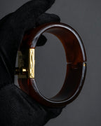 -MOOD Christmas Collections-
"PRADA" Miuccia Prada design tortoiseshell architectural bangle
