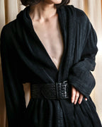 "BOTTEGA VENETA" Intrecciato style wide leather belt